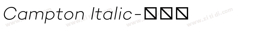 Campton Italic字体转换 Campton Italic字体转换